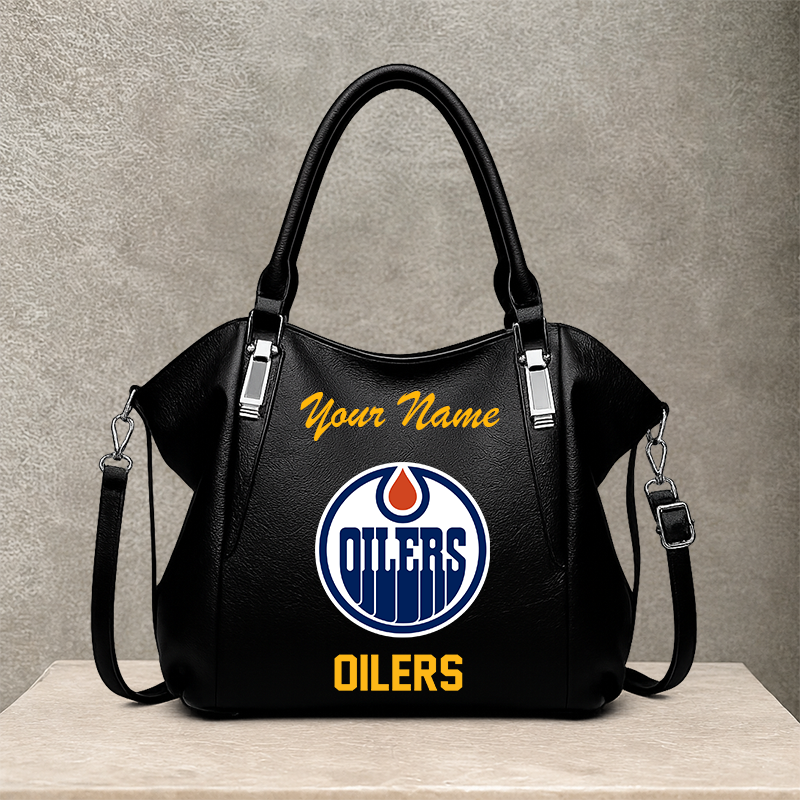 LIMITED EDITION - NEW CUSTOMIZED NHL03 EMO EDMONTON OILERS SHOULDER HANDBAG