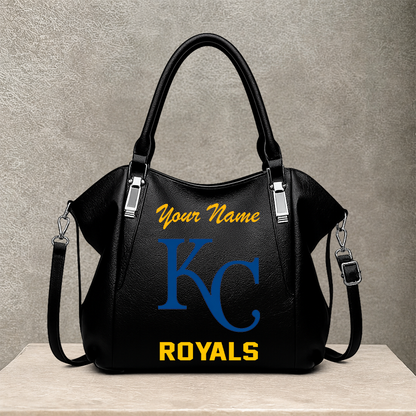 LIMITED EDITION - NEW CUSTOMIZED MLB19 KCR KANSAS CITY ROYALS SHOULDER HANDBAG