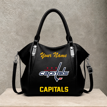 LIMITED EDITION - NEW CUSTOMIZED NHL10 WCP WASHINGTON CAPITALS SHOULDER HANDBAG