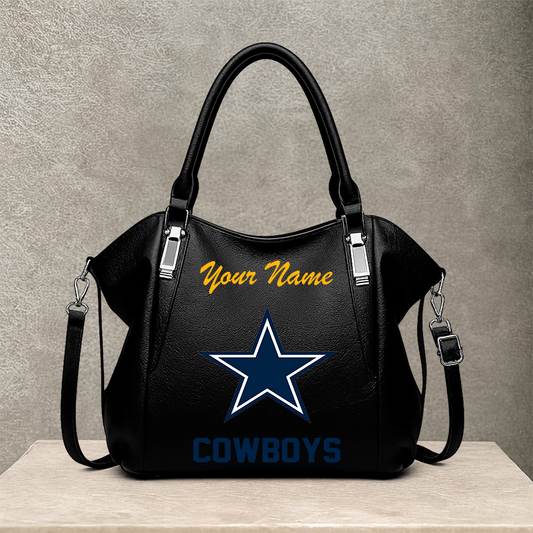 LIMITED EDITION - NEW CUSTOMIZED NFL21 DCB DALLAS COWBOYS SHOULDER HANDBAG