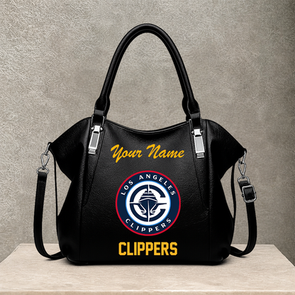 LIMITED EDITION - NEW CUSTOMIZED NBA10 LCL LOS ANGELES CLIPPERS SHOULDER HANDBAG