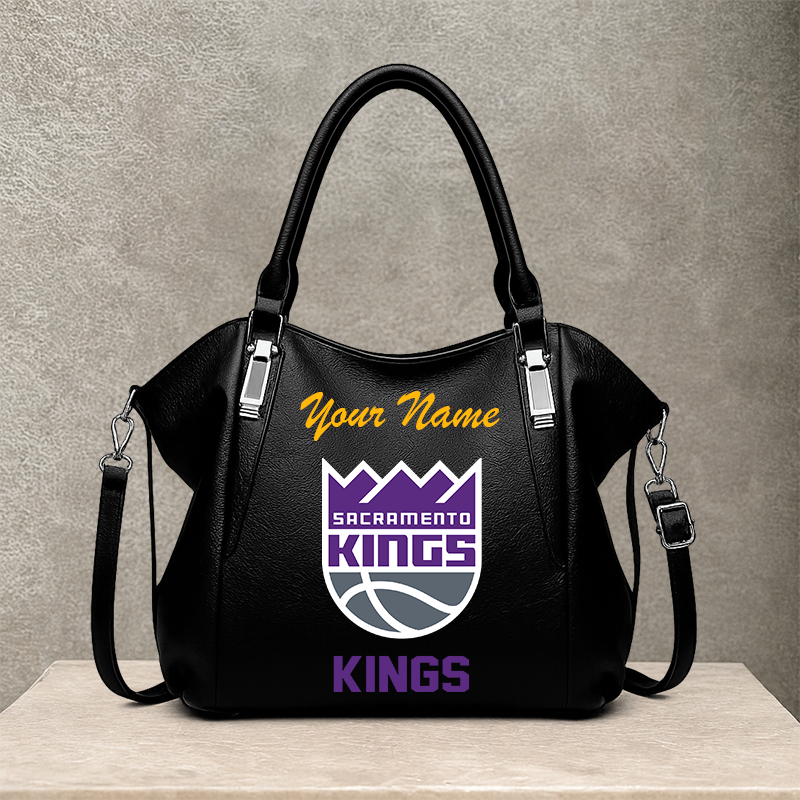 LIMITED EDITION - NEW CUSTOMIZED NBA16 SKI SACRAMENTO KINGS SHOULDER HANDBAG