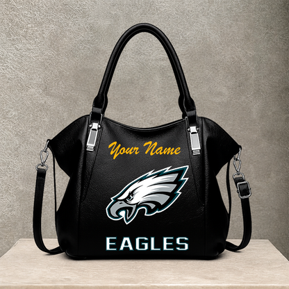 LIMITED EDITION - NEW CUSTOMIZED NFL02 PPE PHILADELPHIA EAGLES SHOULDER HANDBAG
