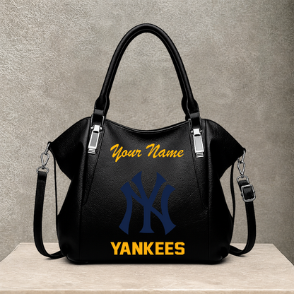 LIMITED EDITION - NEW CUSTOMIZED MLB01 NYY NEW YORK YANKEES SHOULDER HANDBAG