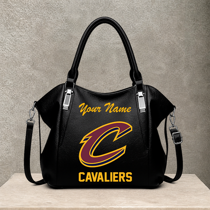 LIMITED EDITION - NEW CUSTOMIZED NBA02 CCA CLEVELAND CAVALIERS SHOULDER HANDBAG
