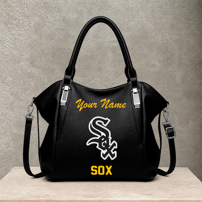 LIMITED EDITION - NEW CUSTOMIZED MLB26 CWS CHICAGO WHITE SOX SHOULDER HANDBAG