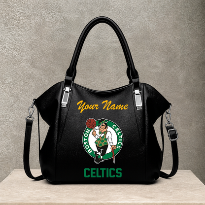 LIMITED EDITION - NEW CUSTOMIZED NBA03 BCE BOSTON CELTICS SHOULDER HANDBAG