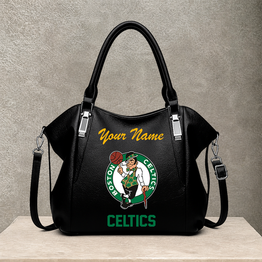 LIMITED EDITION - NEW CUSTOMIZED NBA03 BCE BOSTON CELTICS SHOULDER HANDBAG