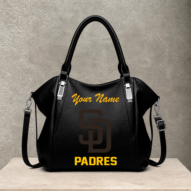 LIMITED EDITION - NEW CUSTOMIZED MLB18 SDP SAN DIEGO PADRES SHOULDER HANDBAG