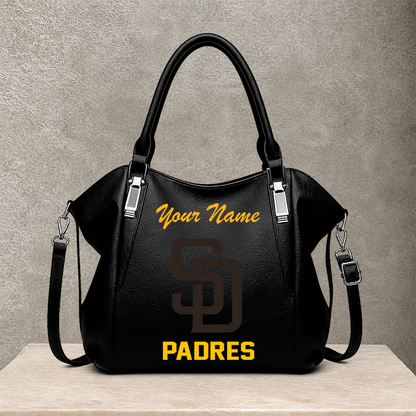 LIMITED EDITION - NEW CUSTOMIZED MLB18 SDP SAN DIEGO PADRES SHOULDER HANDBAG