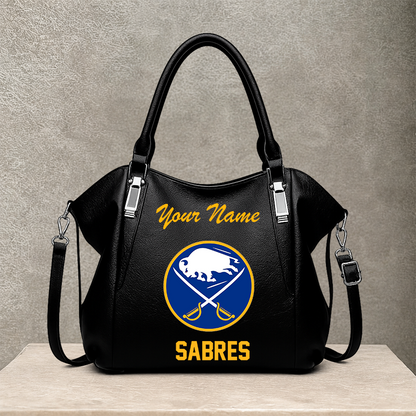 LIMITED EDITION - NEW CUSTOMIZED NHL28 BFS BUFFALO SABRES SHOULDER HANDBAG