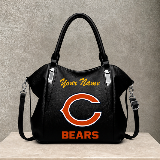 LIMITED EDITION - NEW CUSTOMIZED NFL26 CCB CHICAGO BEARS SHOULDER HANDBAG