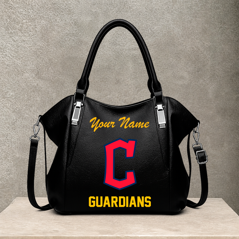 LIMITED EDITION - NEW CUSTOMIZED MLB13 CGS CLEVELAND GUARDIANS SHOULDER HANDBAG