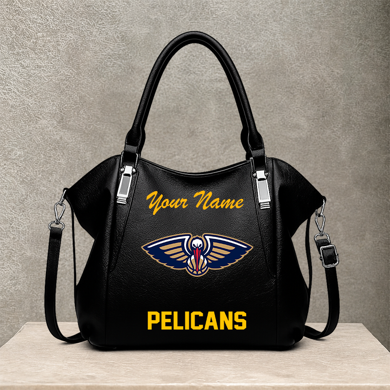 LIMITED EDITION - NEW CUSTOMIZED NBA30 NOP NEW ORLEANS PELICANS SHOULDER HANDBAG