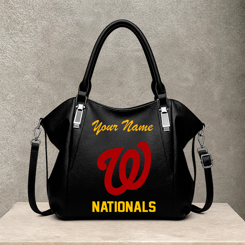LIMITED EDITION - NEW CUSTOMIZED MLB28 WNS WASHINGTON NATIONALS SHOULDER HANDBAG