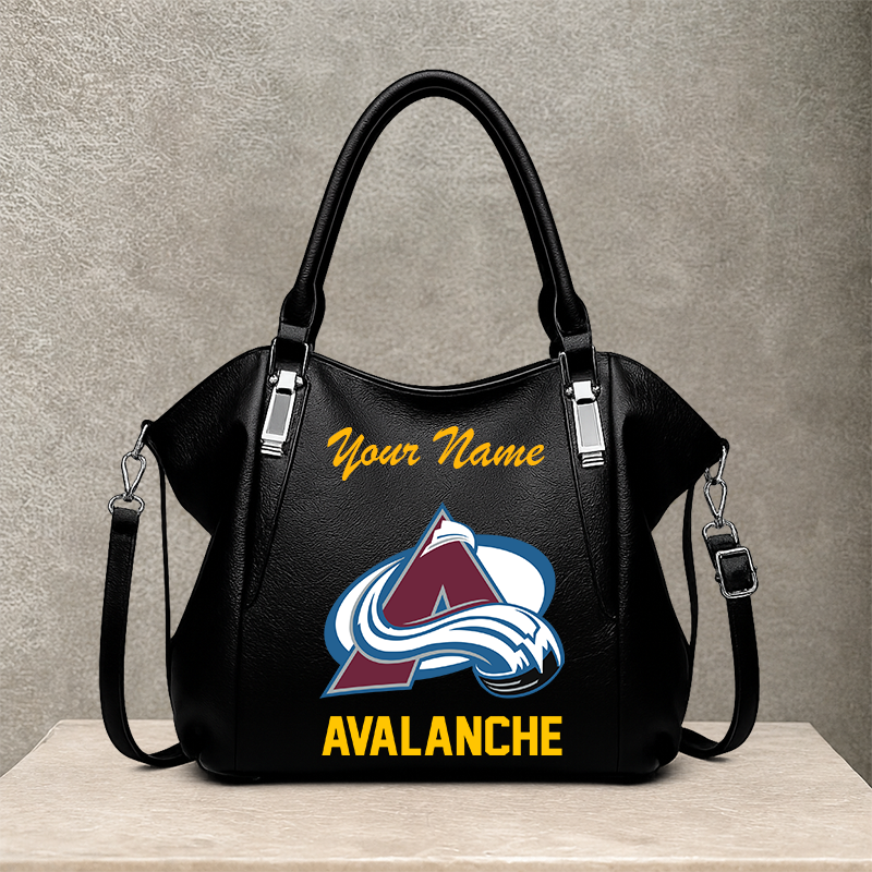 LIMITED EDITION - NEW CUSTOMIZED NHL05 CAL COLORADO AVALANCHE SHOULDER HANDBAG