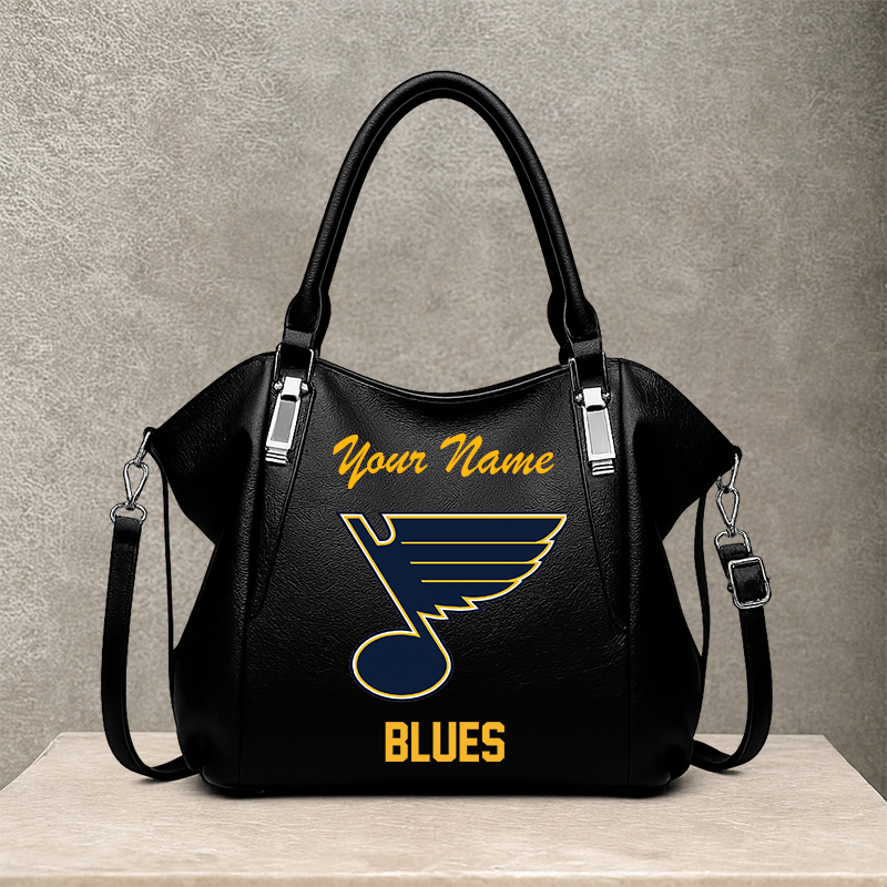 LIMITED EDITION - NEW CUSTOMIZED NHL14 SLB ST. LOUIS BLUES SHOULDER HANDBAG