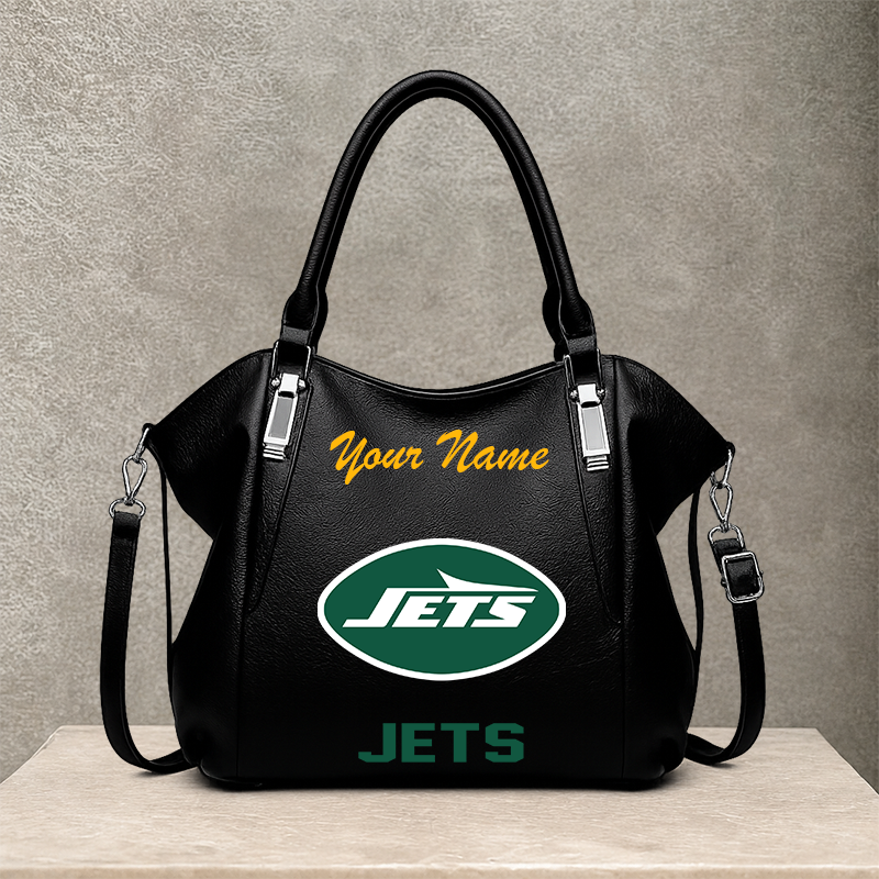 LIMITED EDITION - NEW CUSTOMIZED NFL25 NYJ NEW YORK JETS SHOULDER HANDBAG