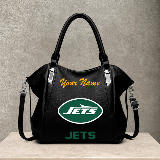 LIMITED EDITION - NEW CUSTOMIZED NFL25 NYJ NEW YORK JETS SHOULDER HANDBAG