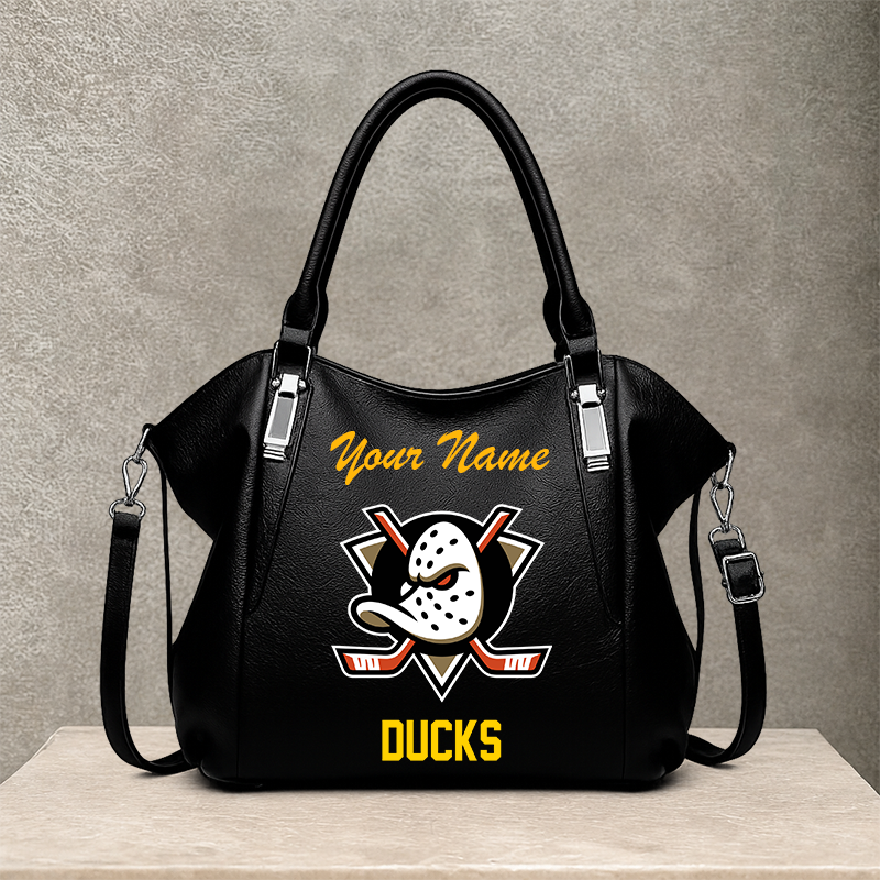 LIMITED EDITION - NEW CUSTOMIZED NHL09 AHD ANAHEIM DUCKS SHOULDER HANDBAG