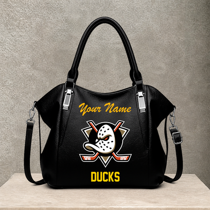 LIMITED EDITION - NEW CUSTOMIZED NHL09 AHD ANAHEIM DUCKS SHOULDER HANDBAG