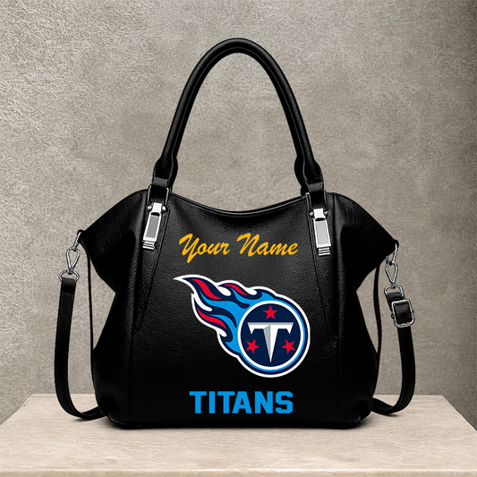 LIMITED EDITION - NEW CUSTOMIZED NFL31 TST TENNESSEE TITANS SHOULDER HANDBAG
