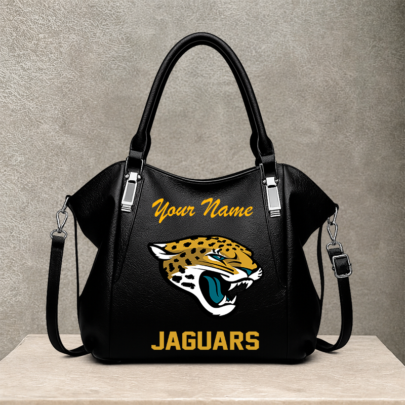 LIMITED EDITION - NEW CUSTOMIZED NFL30 JSJ JACKSONVILLE JAGUARS SHOULDER HANDBAG