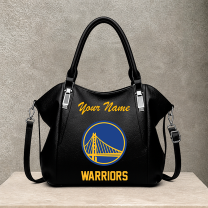 LIMITED EDITION - NEW CUSTOMIZED NBA12 GSW GOLDEN STATE WARRIORS SHOULDER HANDBAG