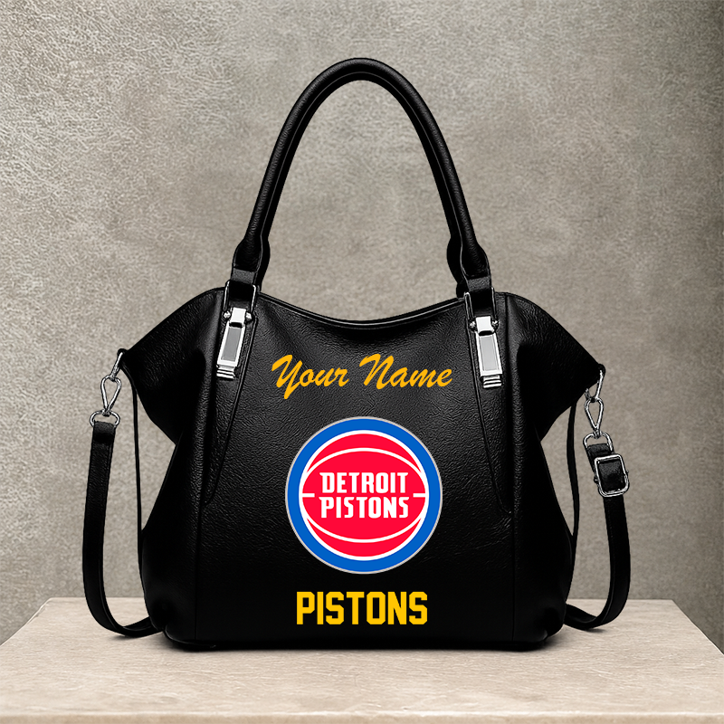 LIMITED EDITION - NEW CUSTOMIZED NBA14 DPI DETROIT PISTONS SHOULDER HANDBAG