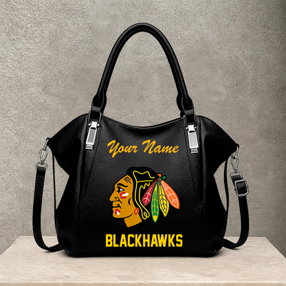 LIMITED EDITION - NEW CUSTOMIZED NHL08 CBH CHICAGO BLACKHAWKS SHOULDER HANDBAG