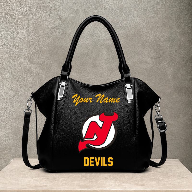 LIMITED EDITION - NEW CUSTOMIZED NHL06 NJD NEW JERSEY DEVILS SHOULDER HANDBAG