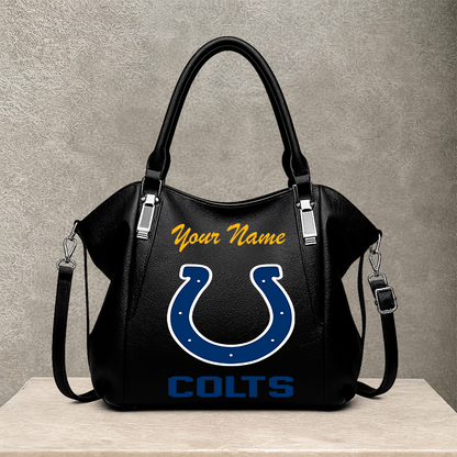 LIMITED EDITION - NEW CUSTOMIZED NFL17 IDC INDIANAPOLIS COLTS SHOULDER HANDBAG