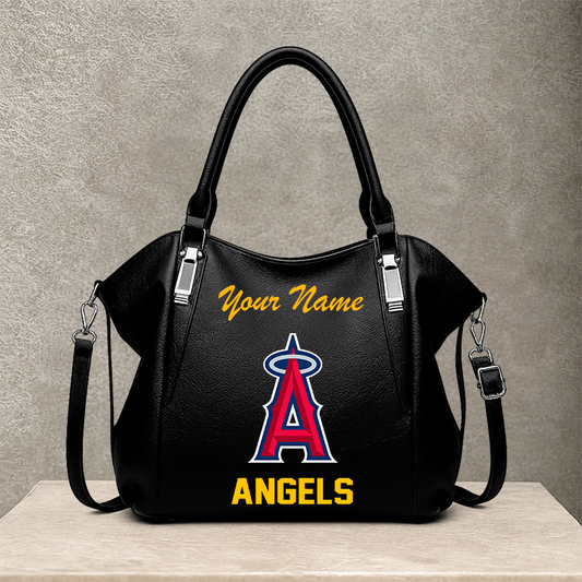 LIMITED EDITION - NEW CUSTOMIZED MLB27 LAA LOS ANGELES ANGELS SHOULDER HANDBAG