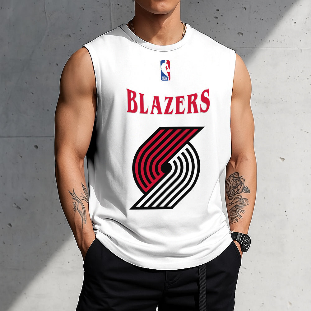 LIMITED EDITION - NEW CUSTOMIZED NBA22 PTB PORTLAND TRAIL BLAZERS TANKTOP & GYM SHIRT