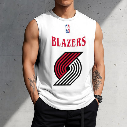 LIMITED EDITION - NEW CUSTOMIZED NBA22 PTB PORTLAND TRAIL BLAZERS TANKTOP & GYM SHIRT