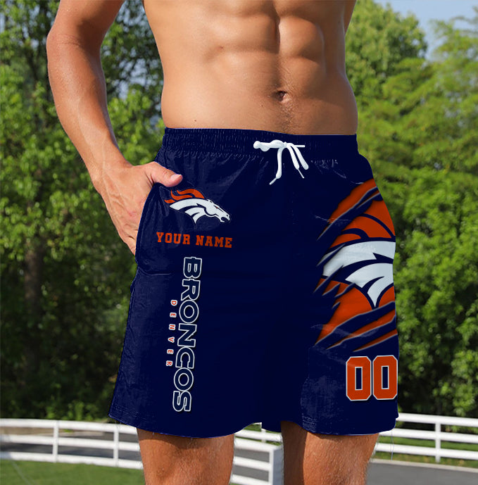 LIMITED EDITION - NEW PREMIUM NFL13 DVB DENVER BRONCOS SHORT PANTS