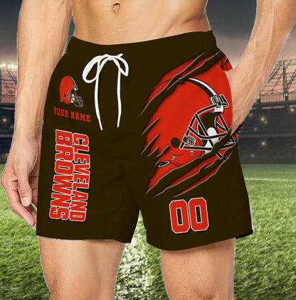 LIMITED EDITION - NEW PREMIUM NFL29 CLB CLEVELAND BROWNS SHORT PANTS