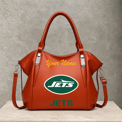 LIMITED EDITION - NEW CUSTOMIZED NFL25 NYJ NEW YORK JETS SHOULDER HANDBAG