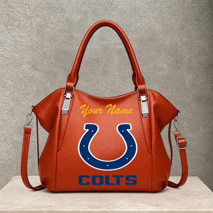 LIMITED EDITION - NEW CUSTOMIZED NFL17 IDC INDIANAPOLIS COLTS SHOULDER HANDBAG