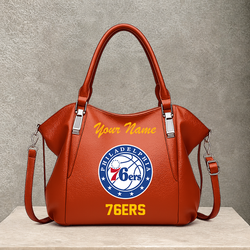 LIMITED EDITION - NEW CUSTOMIZED NBA26 P76 PHILADELPHIA 76ERS SHOULDER HANDBAG