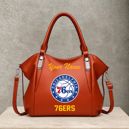 LIMITED EDITION - NEW CUSTOMIZED NBA26 P76 PHILADELPHIA 76ERS SHOULDER HANDBAG