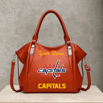 LIMITED EDITION - NEW CUSTOMIZED NHL10 WCP WASHINGTON CAPITALS SHOULDER HANDBAG