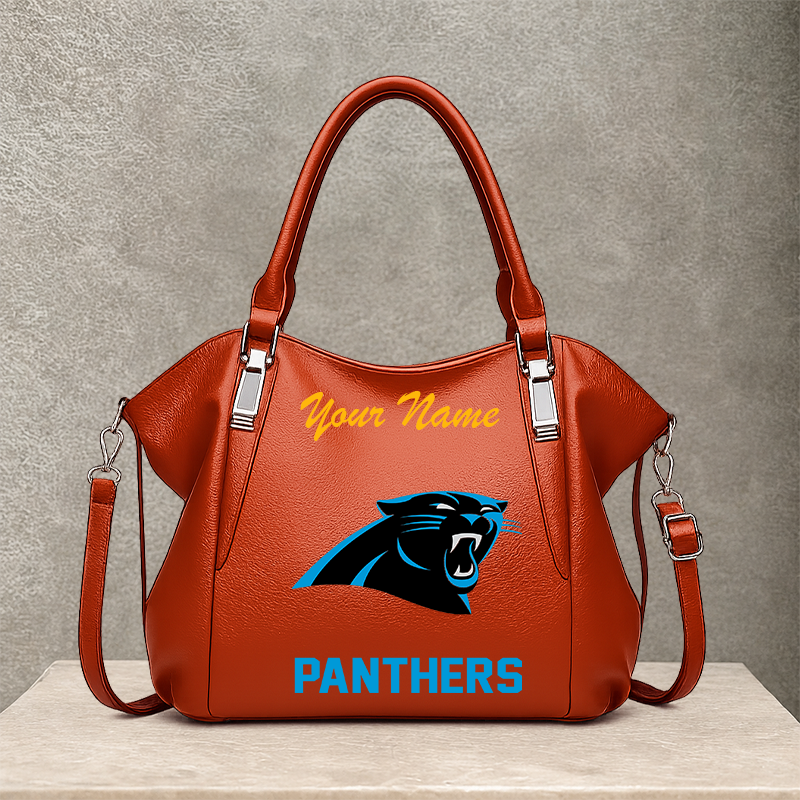 LIMITED EDITION - NEW CUSTOMIZED NFL23 CLP CAROLINA PANTHERS SHOULDER HANDBAG