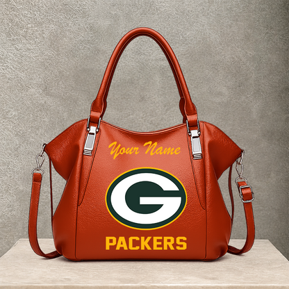 LIMITED EDITION - NEW CUSTOMIZED NFL08 GBP GREEN BAY PACKERS SHOULDER HANDBAG