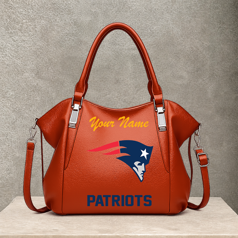 LIMITED EDITION - NEW CUSTOMIZED NFL27 NEP NEW ENGLAND PATRIOTS SHOULDER HANDBAG