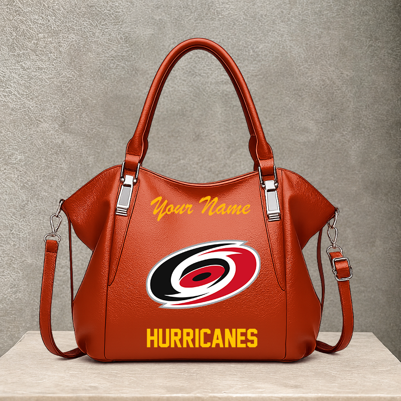 LIMITED EDITION - NEW CUSTOMIZED NHL07 CLH CAROLINA HURRICANES SHOULDER HANDBAG