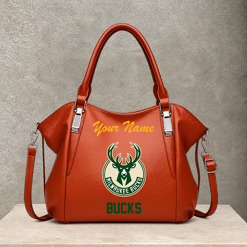 LIMITED EDITION - NEW CUSTOMIZED NBA11 MBU MILWAUKEE BUCKS SHOULDER HANDBAG