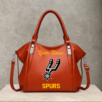 LIMITED EDITION - NEW CUSTOMIZED NBA23 SAS SAN ANTONIO SPURS SHOULDER HANDBAG