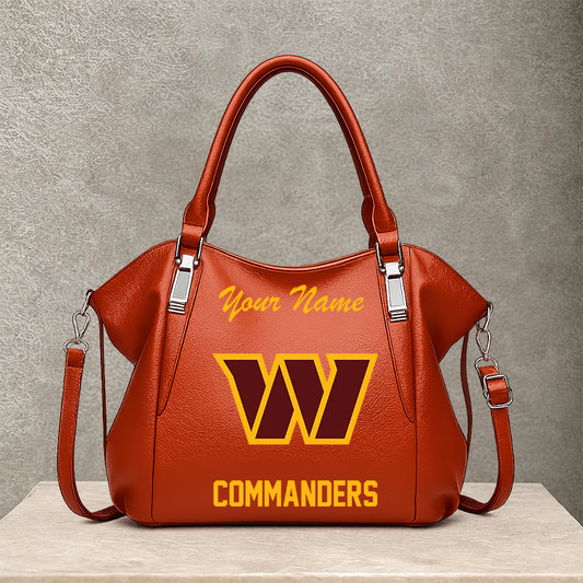 LIMITED EDITION - NEW CUSTOMIZED NFL12 WTC WASHINGTON COMMANDERS SHOULDER HANDBAG