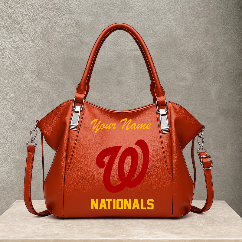 LIMITED EDITION - NEW CUSTOMIZED MLB28 WNS WASHINGTON NATIONALS SHOULDER HANDBAG